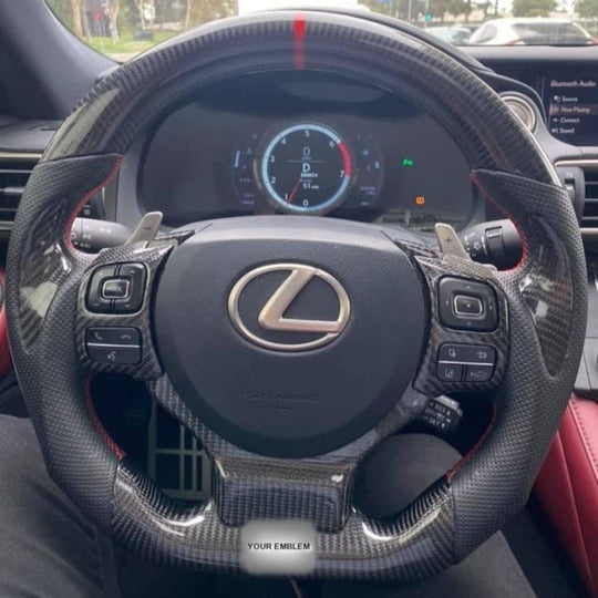 Carbon Fiber Steering Wheel for 2014-2025 Lexus 3IS/4IS/RC/GSF - Steering Wheels