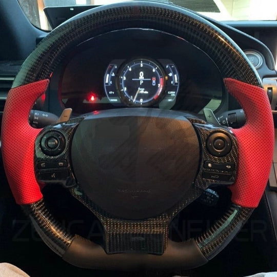 Carbon Fiber Steering Wheel for 2014-2025 Lexus 3IS/4IS/RC/GSF - Steering Wheels
