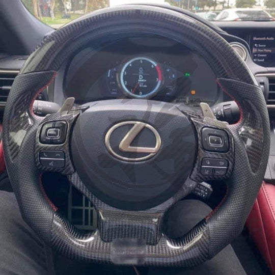 Carbon Fiber Steering Wheel for 2014-2025 Lexus 3IS/4IS/RC/GSF - Steering Wheels