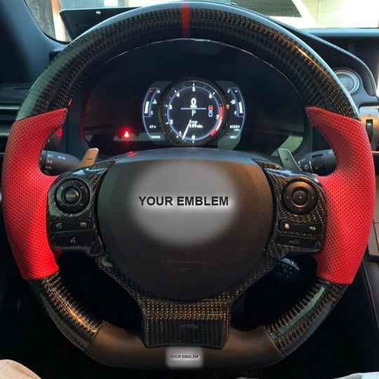 Carbon Fiber Steering Wheel for 2014-2025 Lexus 3IS/4IS/RC/GSF - Steering Wheels