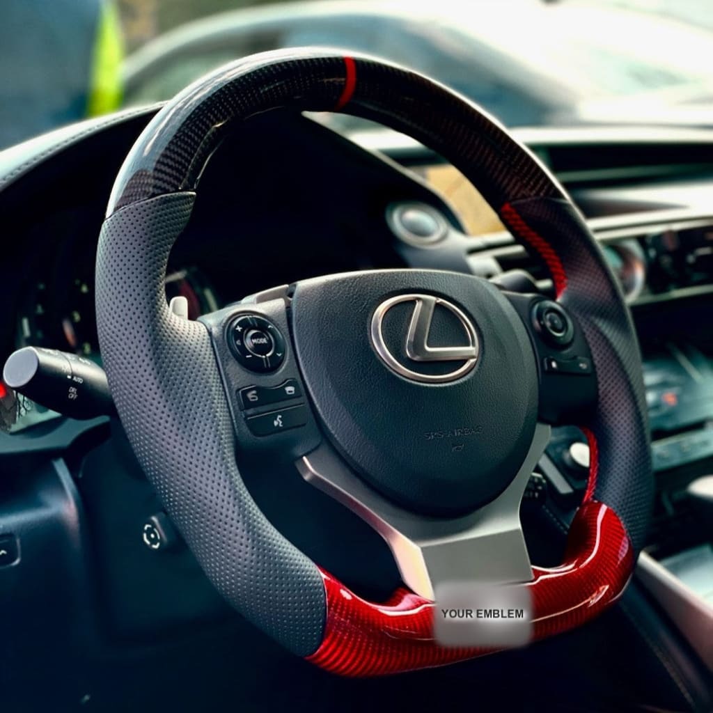 Carbon Fiber Steering Wheel for 2014-2025 Lexus 3IS/4IS/RC/GSF - Steering Wheels