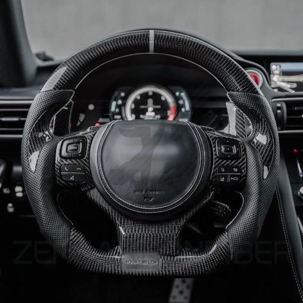 Carbon Fiber Steering Wheel for 2014-2025 Lexus 3IS/4IS/RC/GSF - Steering Wheels