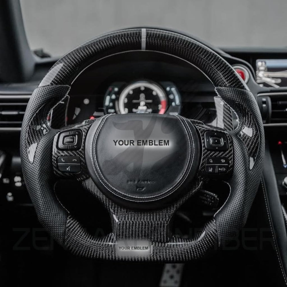 Carbon Fiber Steering Wheel for 2014-2025 Lexus 3IS/4IS/RC/GSF - Steering Wheels