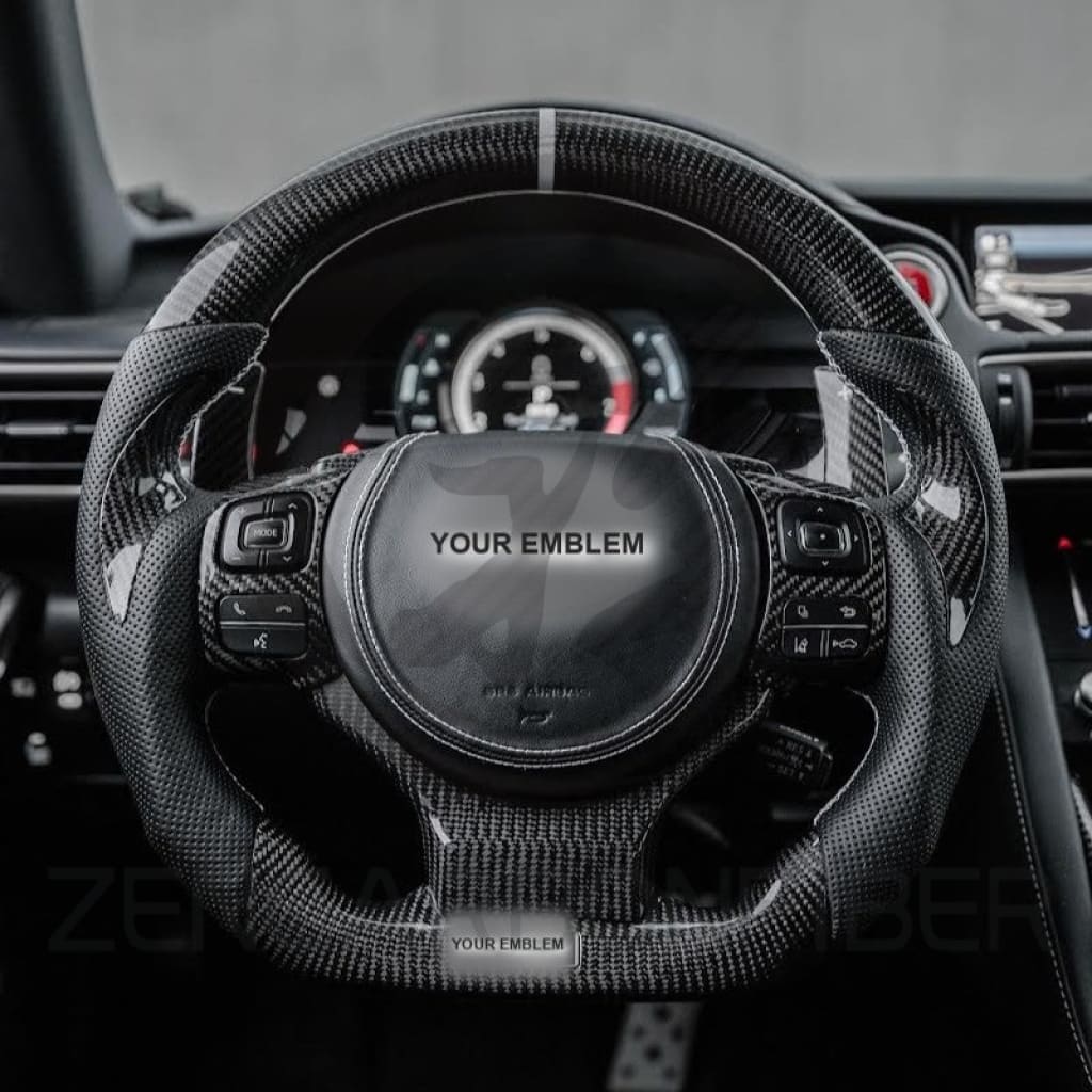 Carbon Fiber Steering Wheel for 2014-2025 Lexus 3IS/4IS/RC/GSF - Steering Wheels