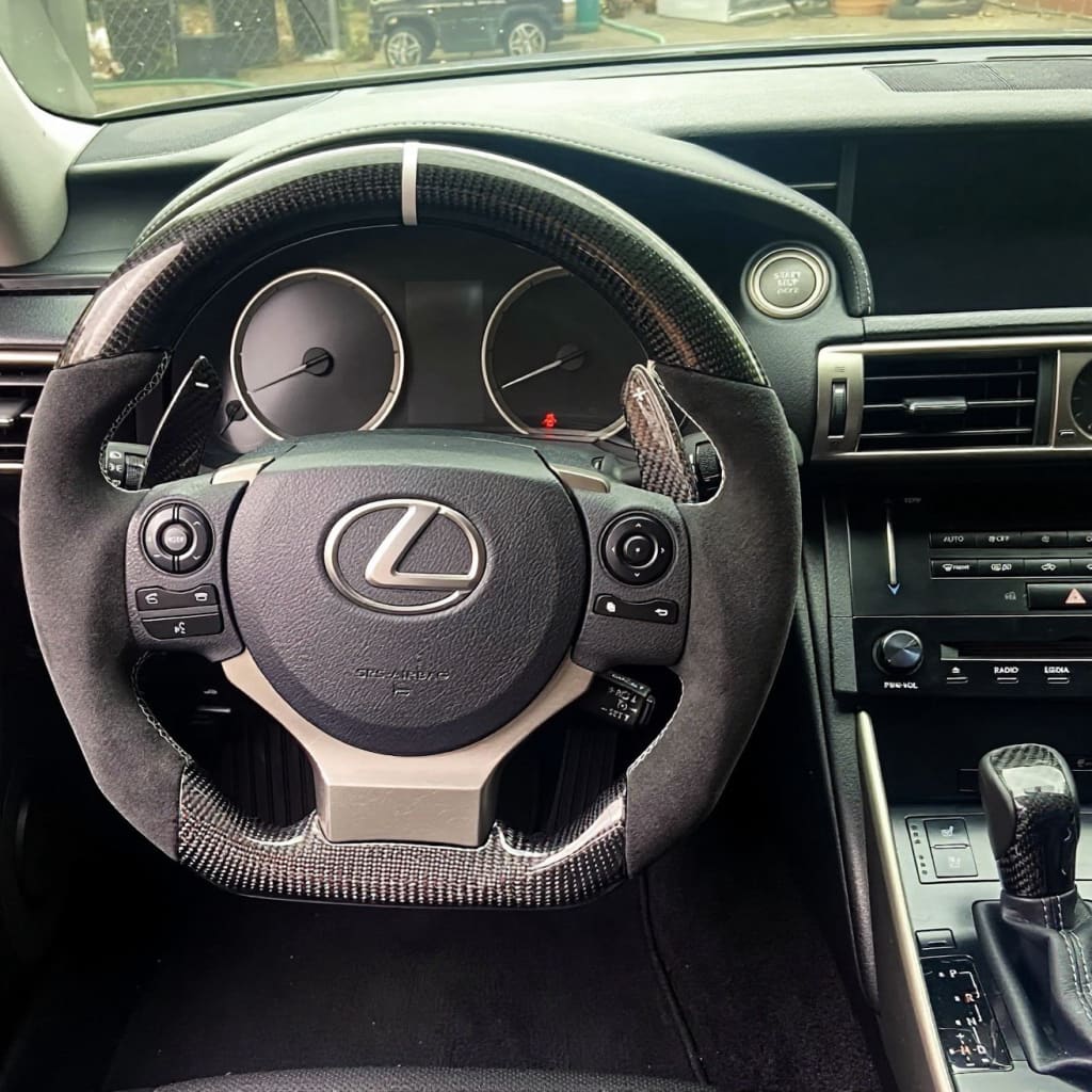 Carbon Fiber Steering Wheel for 2014-2025 Lexus 3IS/4IS/RC/GSF - Steering Wheels
