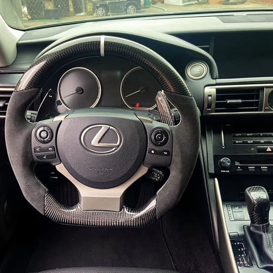 Carbon Fiber Steering Wheel for 2014-2025 Lexus 3IS/4IS/RC/GSF - Steering Wheels
