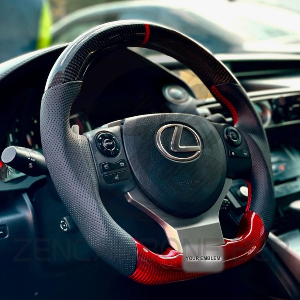 Carbon Fiber Steering Wheel for 2014-2025 Lexus 3IS/4IS/RC/GSF - Steering Wheels