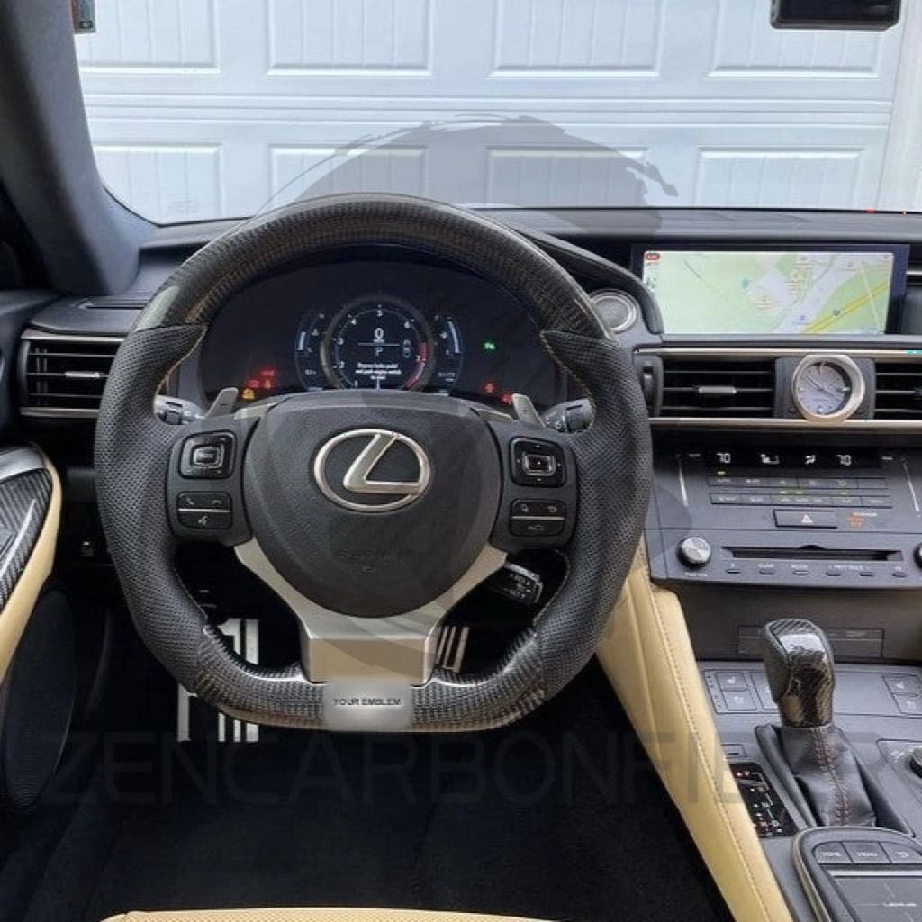 Carbon Fiber Steering Wheel for 2014-2025 Lexus 3IS/4IS/RC/GSF - Steering Wheels
