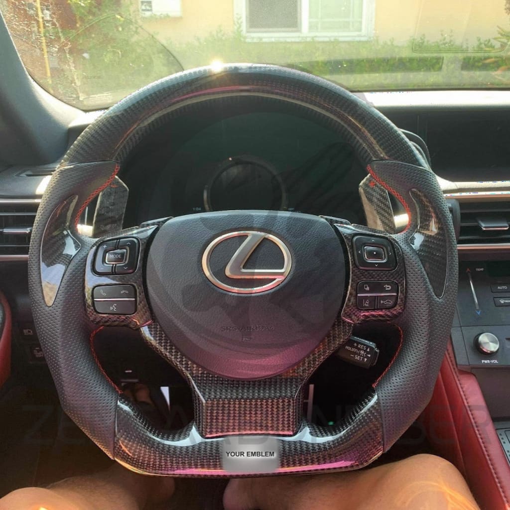 Carbon Fiber Steering Wheel for 2014-2025 Lexus 3IS/4IS/RC/GSF - Steering Wheels