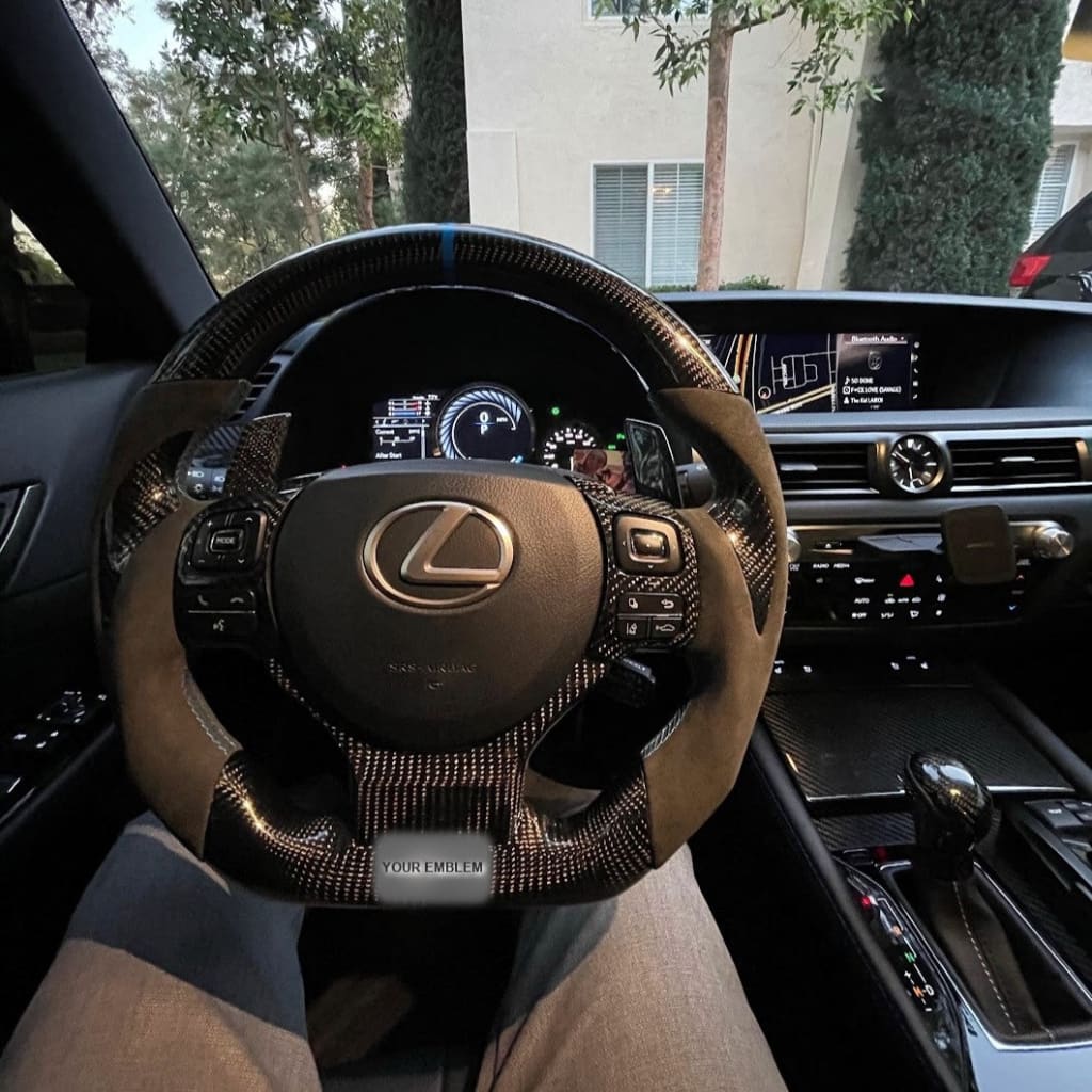 Carbon Fiber Steering Wheel for 2014-2025 Lexus 3IS/4IS/RC/GSF - Steering Wheels