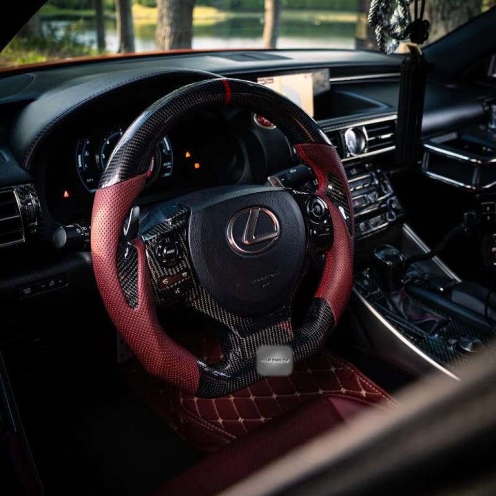 Carbon Fiber Steering Wheel for 2014-2025 Lexus 3IS/4IS/RC/GSF - Steering Wheels