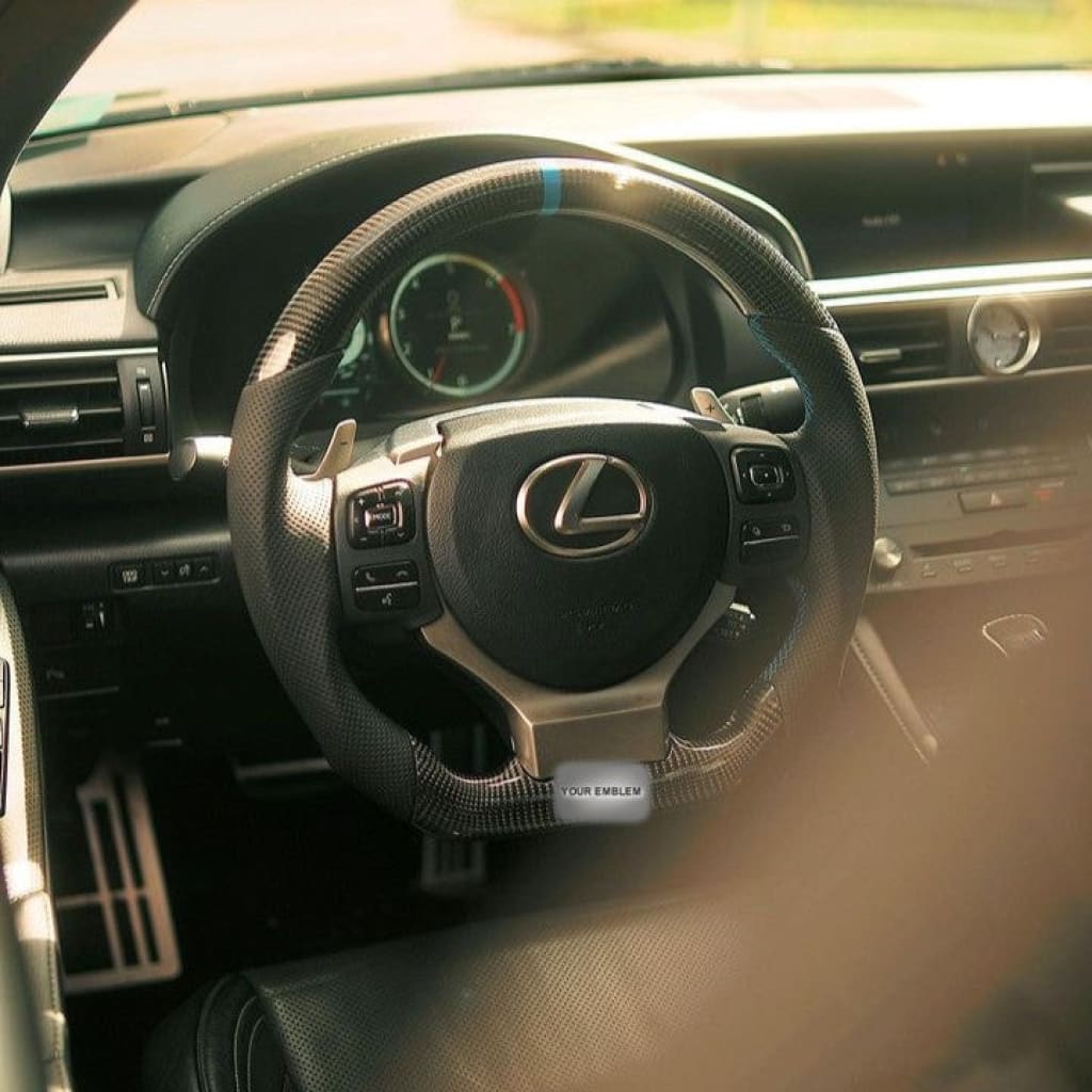 Carbon Fiber Steering Wheel for 2014-2025 Lexus 3IS/4IS/RC/GSF - Steering Wheels