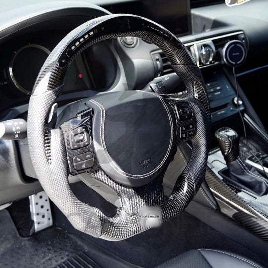 Carbon Fiber Steering Wheel for 2014-2025 Lexus 3IS/4IS/RC/GSF - Steering Wheels