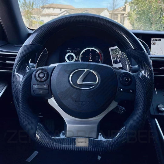 Carbon Fiber Steering Wheel for 2014-2025 Lexus 3IS/4IS/RC/GSF - Steering Wheels
