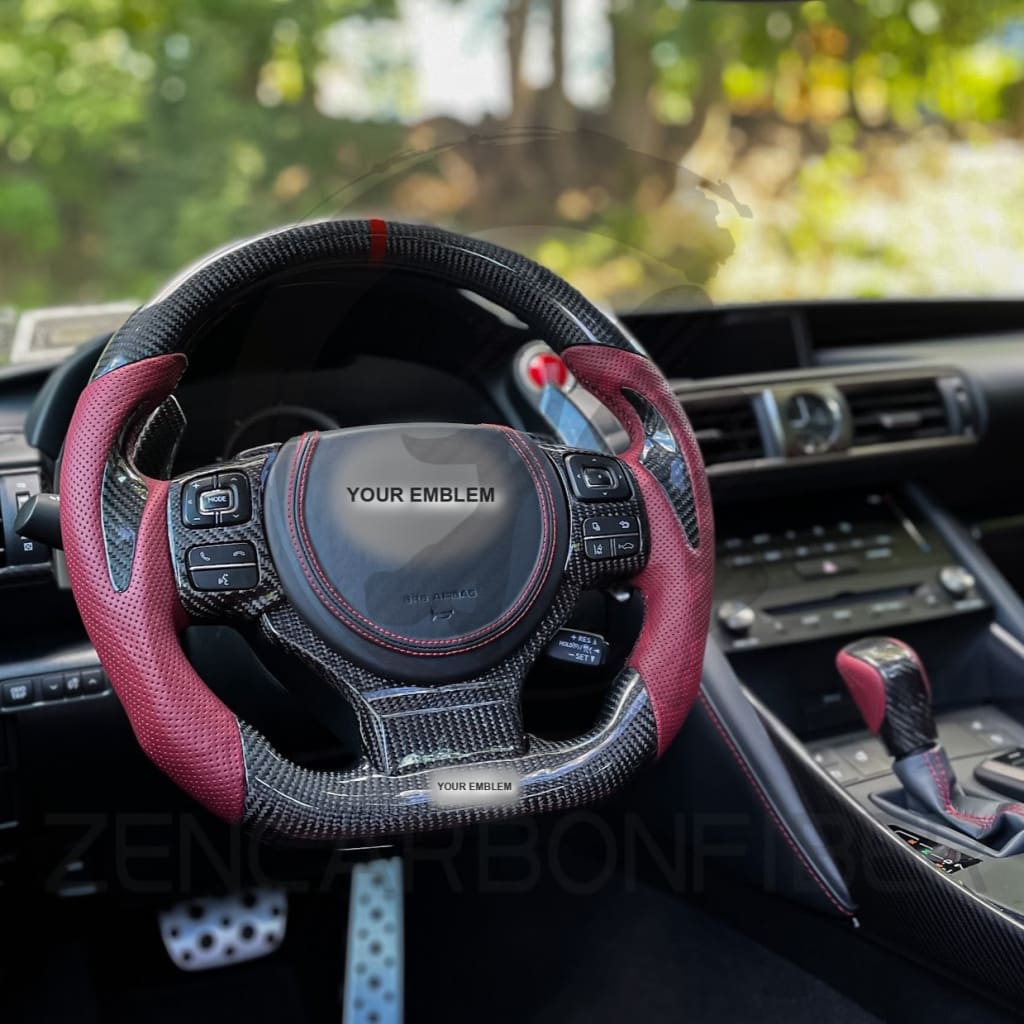 Carbon Fiber Steering Wheel for 2014-2025 Lexus 3IS/4IS/RC/GSF - Steering Wheels