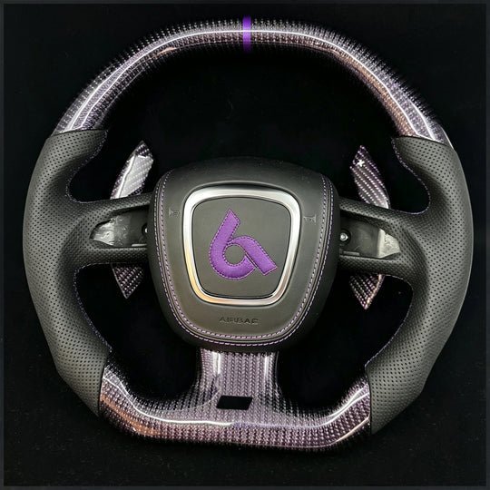 2004-2011 Audi B7/B8/8P A3/S3/RS3, A4/S4/RS4, A5/S5/RS5 Carbon Fiber Steering Wheel