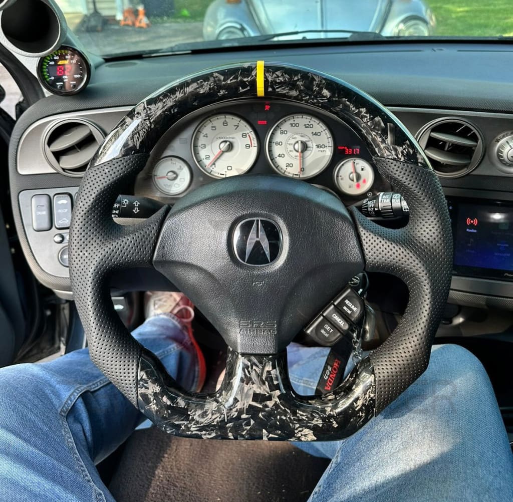Honda S2000/Acura Rsx Carbon Fiber Steering Wheel