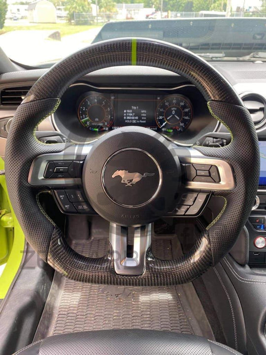 2015+ S550 Ford Mustang Carbon Fiber Steering Wheel