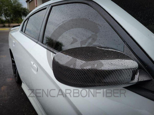 2011+ Dodge Charger/chrysler 300 Carbon Fiber Mirror Cap Covers Caps