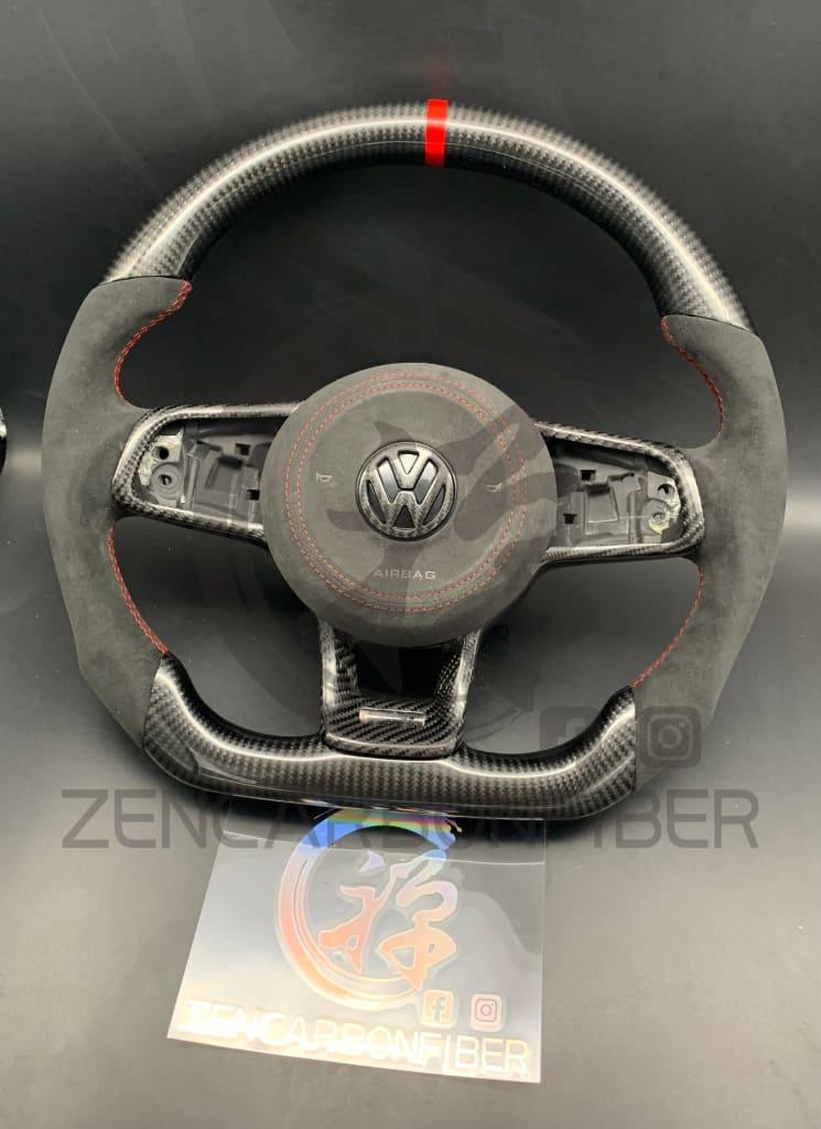 2015-2021 Volkswagen/vw Golf Mk7 Gti/r/jetta Gli Carbon Fiber Steering Wheel