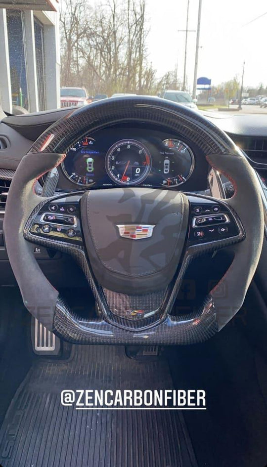 Cadillac Ats/cts Carbon Fiber Steering Wheel