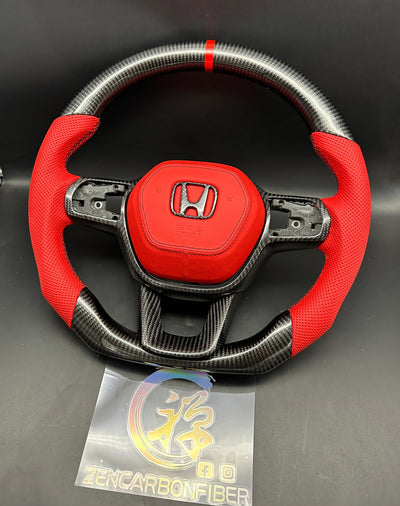 2022+ 11Th Gen Honda Civic Carbon Fiber Steering Wheel