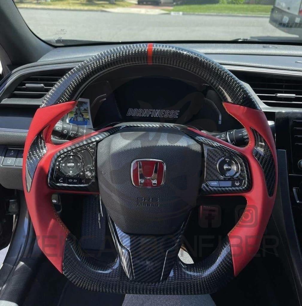 10Th Gen Honda Civic Carbon Fiber Steering Wheel