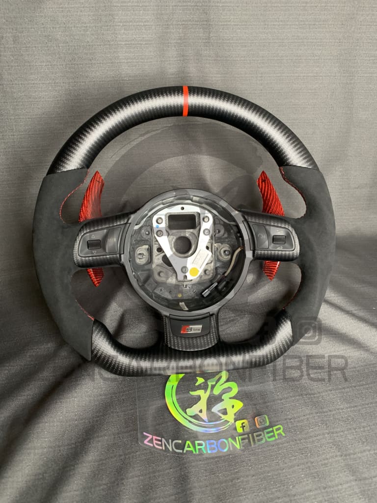 Mk2 Audi Tt/1St Gen R8 Carbon Fiber Steering Wheel