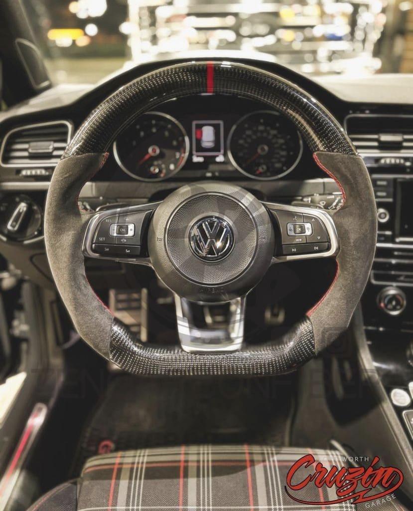 Mk7 Gti/r/jetta Gli Carbon Fiber Steering Wheel