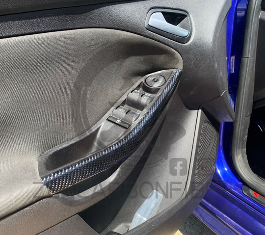 Ford Focus Carbon Fiber Door Pull Trims Replacement Focus Parts