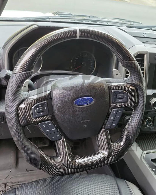 Ford Raptor Carbon Fiber Steering Wheel