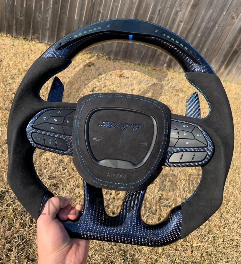 2015+ Dodge Charger/challenger/durango/wk2 Jeep Srt Carbon Fiber Steering Wheel