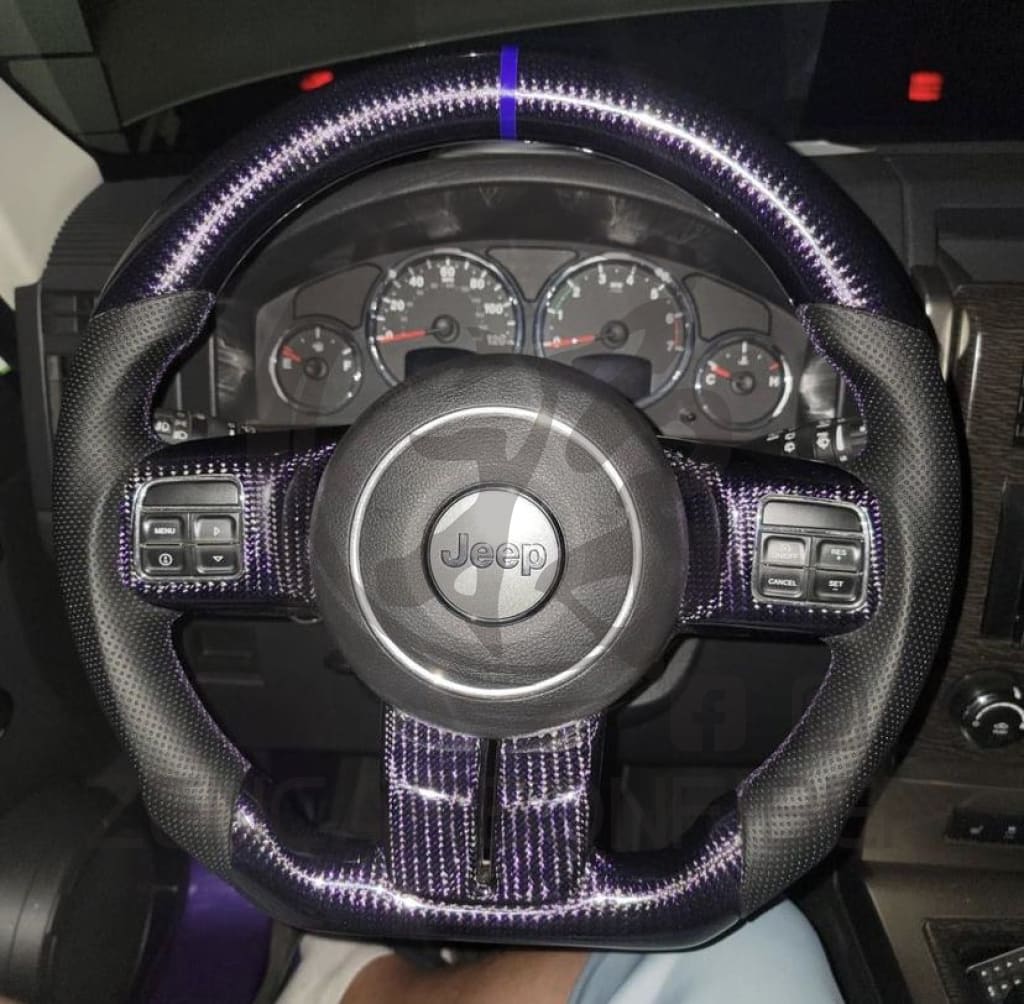 2011-2013 Jeep Grand Cherokee/cherokee(Non-Srt)/2014-2018 Wrangler Carbon Fiber Steering Wheel