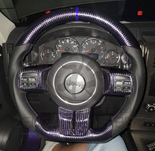 2011-2013 Jeep Grand Cherokee/cherokee(Non-Srt)/2014-2018 Wrangler Carbon Fiber Steering Wheel