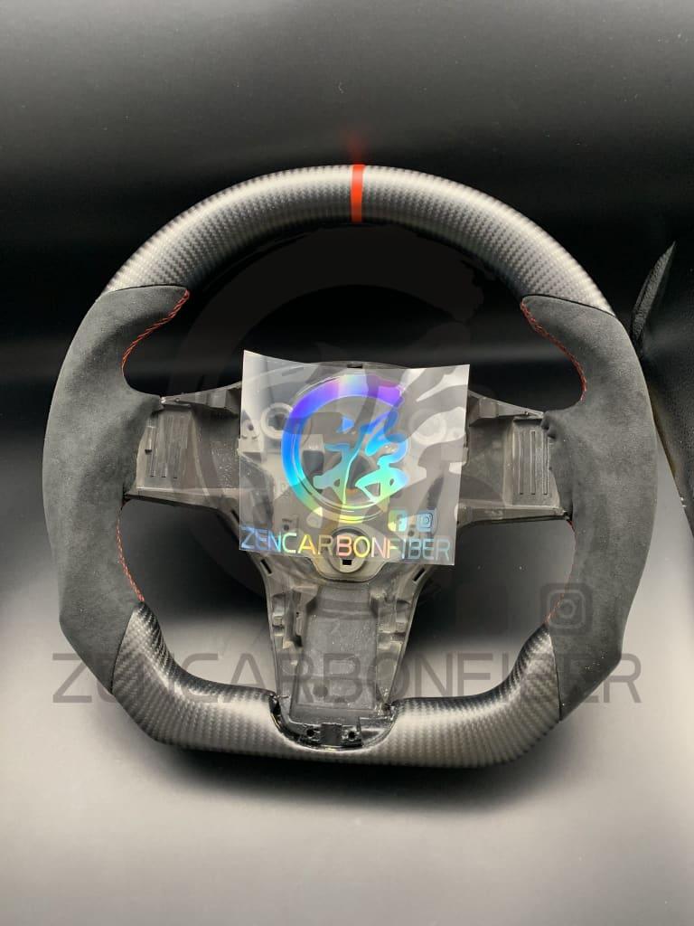 2017-2023 Tesla Model 3/Y Carbon Fiber Steering Wheel