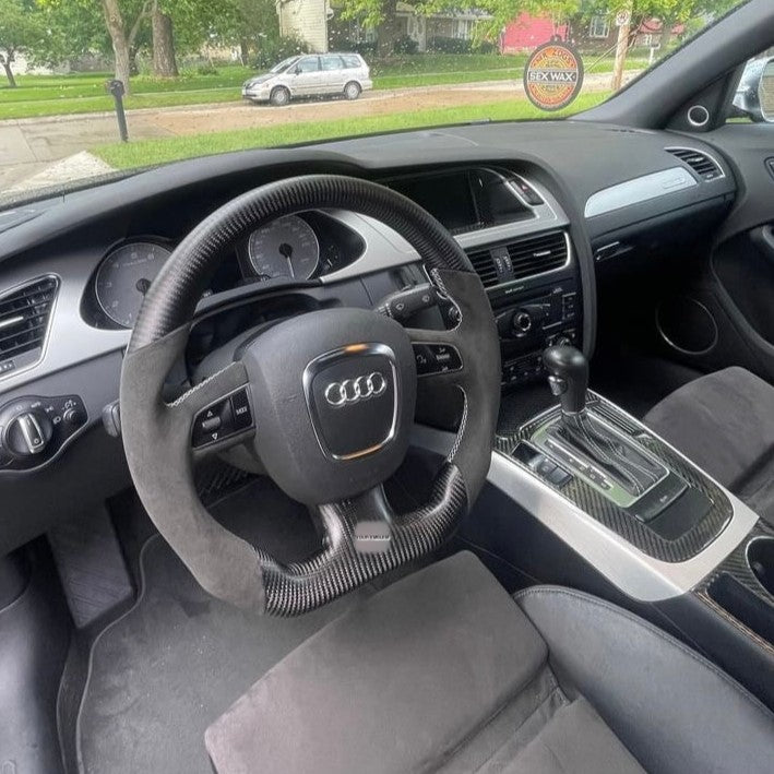 2004-2011 Audi B7/B8/8P A3/S3/RS3, A4/S4/RS4, A5/S5/RS5 Carbon Fiber Steering Wheel