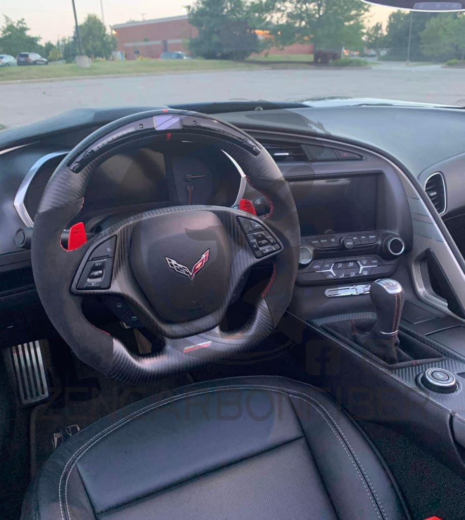 C7 corvette carbon fiber steering wheel discount