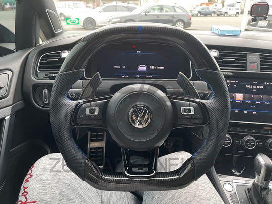 Mk7 Gti/r/jetta Gli Carbon Fiber Steering Wheel