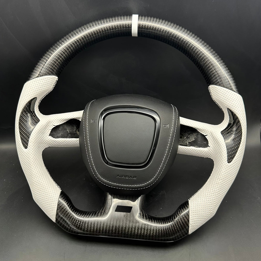 2004-2011 Audi B7/B8/8P A3/S3/RS3, A4/S4/RS4, A5/S5/RS5 Carbon Fiber Steering Wheel
