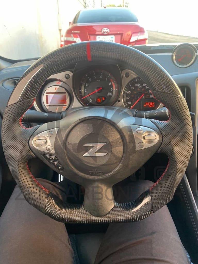 2009+ Nissan 370Z/Juke/09-14 Maxima Carbon Fiber Steering Wheel