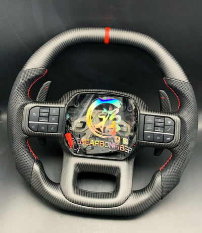 2021+ Ford F150 Raptor Carbon Fiber Steering Wheel