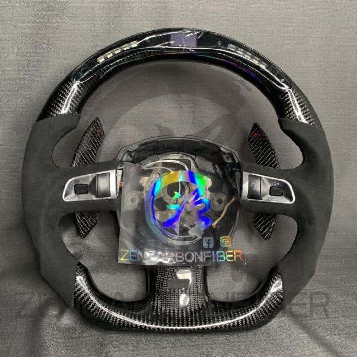 2004-2011 Audi B7/B8/8P A3/S3/RS3, A4/S4/RS4, A5/S5/RS5 Carbon Fiber Steering Wheel
