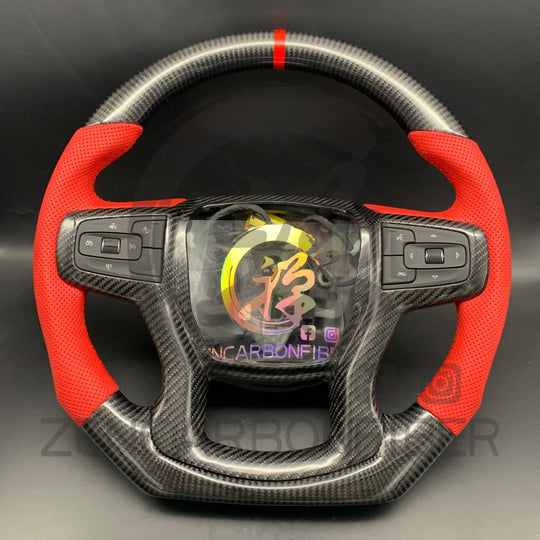 2019+ Chevrolet Silverado Custom Carbon Fiber Steering Wheel