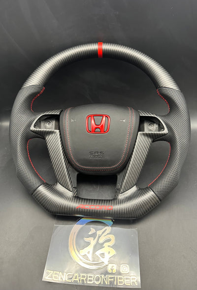 2008-2012 Honda 8Th Gen Accord Carbon Fiber Steering Wheel 4-Spoke