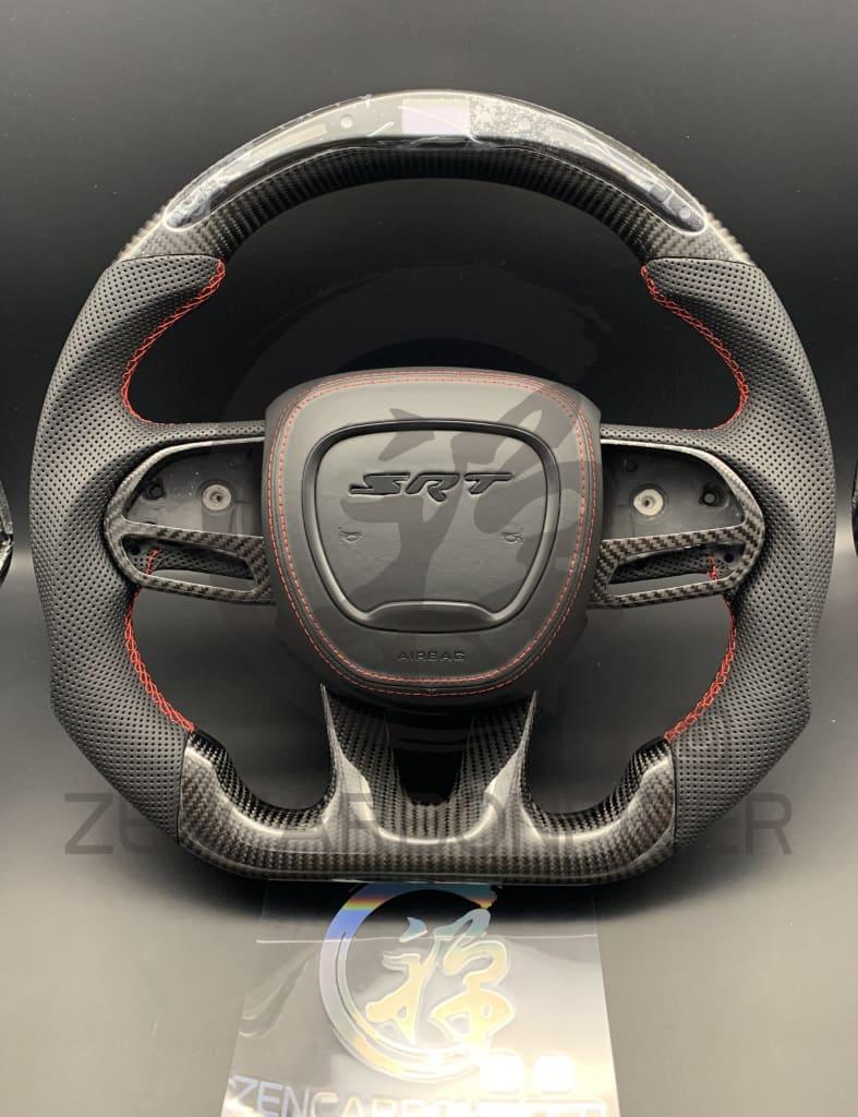 2015+ Dodge Charger/challenger/durango/wk2 Jeep Srt Carbon Fiber Steering Wheel