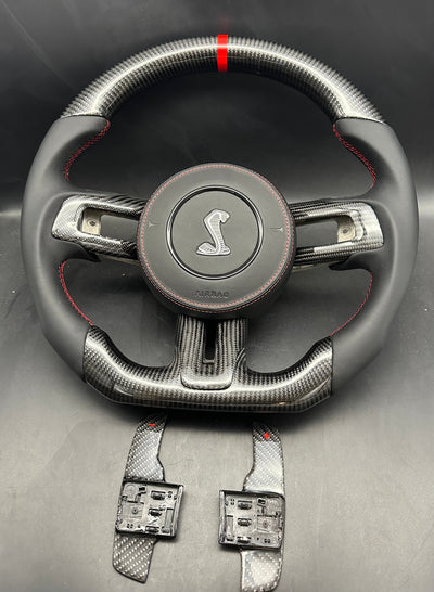 2015+ S550 Ford Mustang Carbon Fiber Steering Wheel