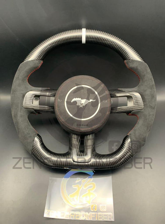 2015+ S550 Ford Mustang Carbon Fiber Steering Wheel