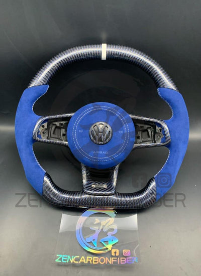 2015-2021 Volkswagen/vw Golf Mk7 Gti/r/jetta Gli Carbon Fiber Steering Wheel