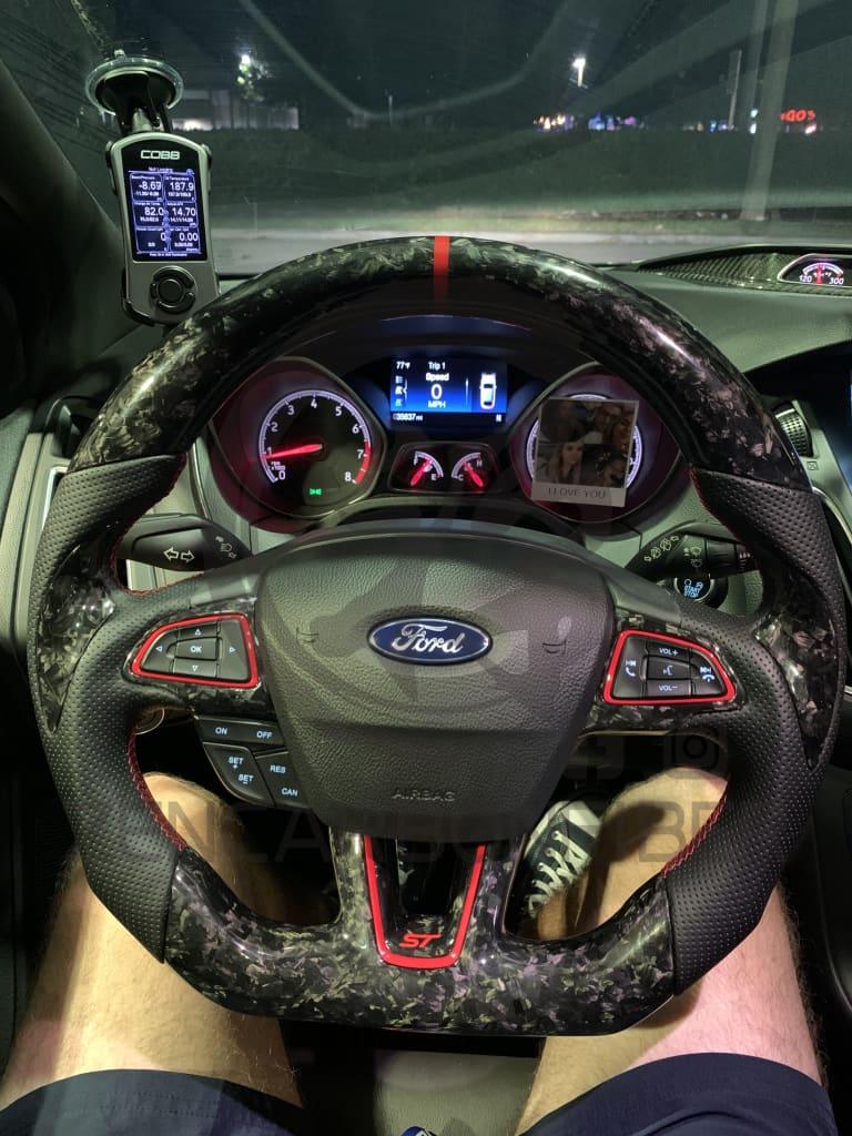 2015+ Ford Focus Carbon Fiber Steering Wheel