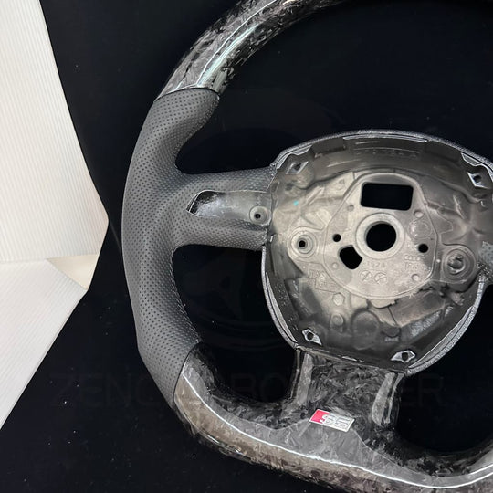 In Stock - 2006-2011 Audi B7/B8 A/S/Rs 4/5 3-Spoke Carbon Fiber Steering Wheel
